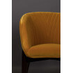 Chaise Dolly velours ocre