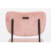 Design-Stuhl Velour rosa