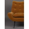 Glodis Sessel aus honigfarbenem Samt