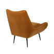 Velvet lounge chair Glodis-back