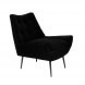 GLODIS - Black velvet armchair