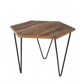 Low wooden table Polygone