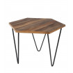 Low wooden table Polygone