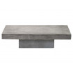 Rectangular concrete coffee table