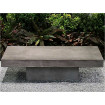 Rectangular concrete coffee table