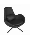 SPACE - Contemporary armchair in black leather look