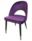 ARDEC - Chaise de salle a manger en velours violet