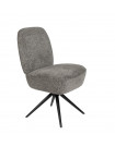 DUSK - chaise design grise en tissu