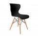 CAPITONE - Chaise design pieds en bois