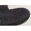Chaise design tissu gris
