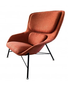 Fauteuil design Rockwell orange