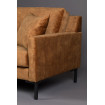 sofá de polipiel marrón houda