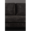 HOUDA - 3 seat dark grey sofa