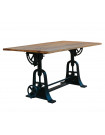 DRAW - Tavolo in legno in stile industriale L150