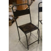 Vintage-Stuhl Metall schwarz