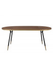 DENISE XL - Oval Dining Table art deco L180