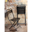 Vintage-Stuhl Metall schwarz