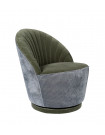 MADISON - Green velvet lounge chair