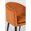 Orange dining armchair