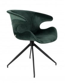 silla de comedor de diseño zuiver mia green