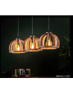 DOME - Pendant Lamp in mango wood X3