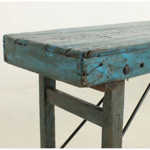 VINTAGE - Old wooden console table