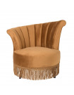 FLAIR - Cozy lounge chair in golden velvet