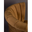 Flair Lounge chair golden velvet
