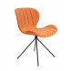 OMG - Chaise design en velours orange