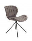 OMG - Chaise design en velours gris