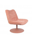 BUBBA - Lounge-Sessel aus Samt Rosa