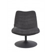 Fauteuil velours anthracite Zuiver