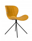 OMG - Chaise design en aspect cuir jaune
