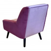 Dossier fauteuil velours violet