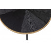 BELLA - Black Round coffee table - top