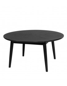 FAB - fab mesa de centro redonda de madera negra