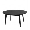 FAB - fab mesa de centro redonda de madera negra