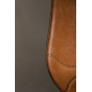 Chaise de bar aspect cuir marron