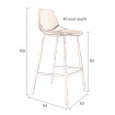 Bar stool Franky brown-size