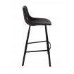 Black bar stool Franky 80 cm