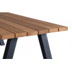 Mesa de comedor de madera para exterior de 210 cm 