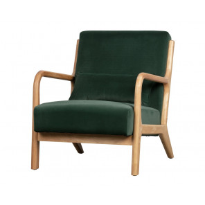 MARK - Sessel aus grünem Samt