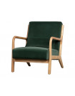 MARK - Skandinavischer Sessel aus Samt, grün