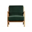 MARK - Green velvet armchair