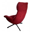 Fauteuil Asti velours rouge