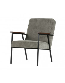 Grey green ribcord arm chair