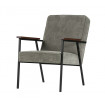 SALLY - Sessel aus Kordsamt, grau