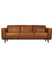STATEMENT - Sofá de 3 plazas de cuero marrón