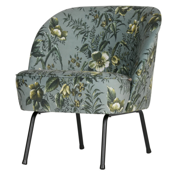 VOGUE - Grey velvet armchair
