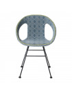 MAYA - Chaise de repas coton bleu